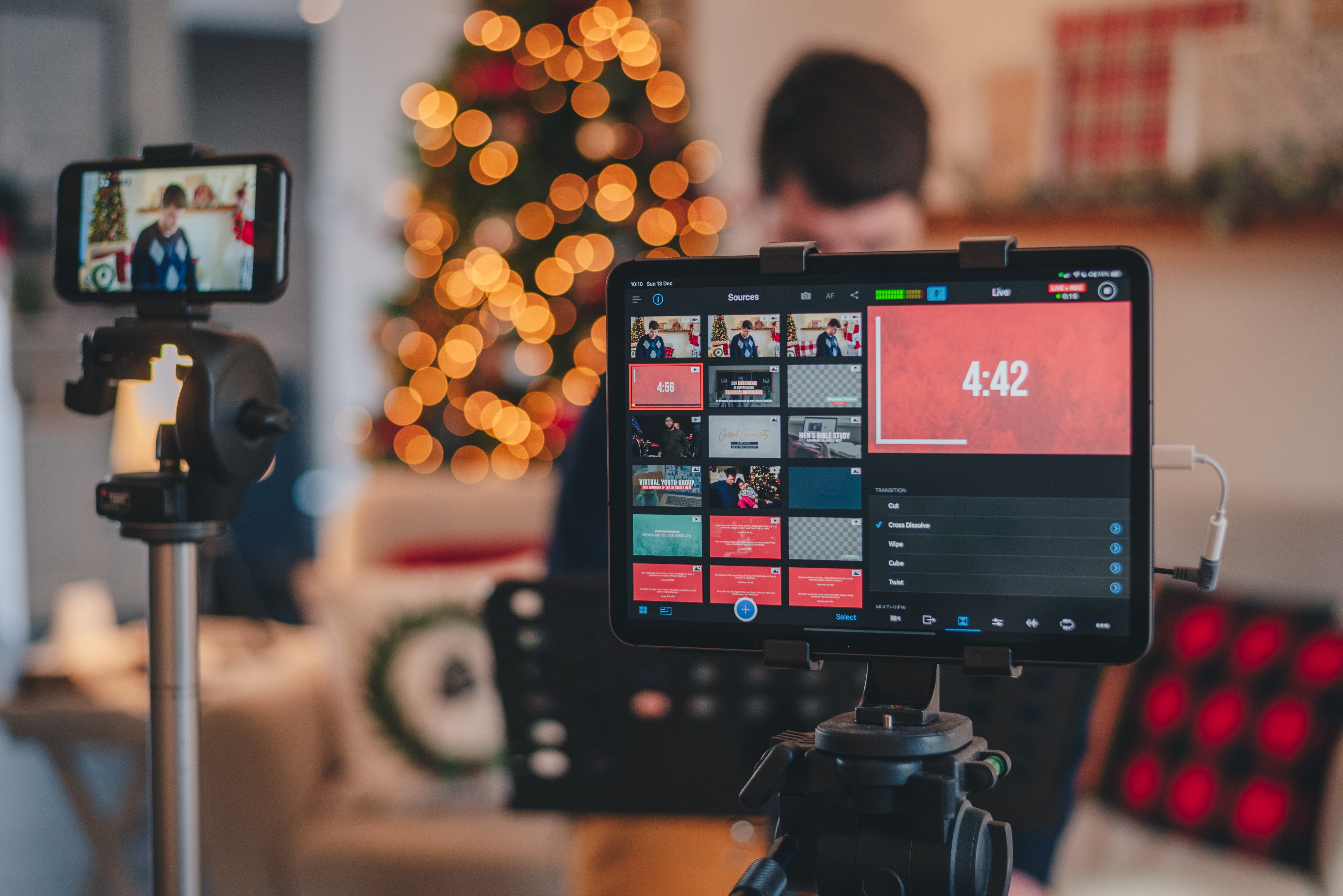 Filming set up
