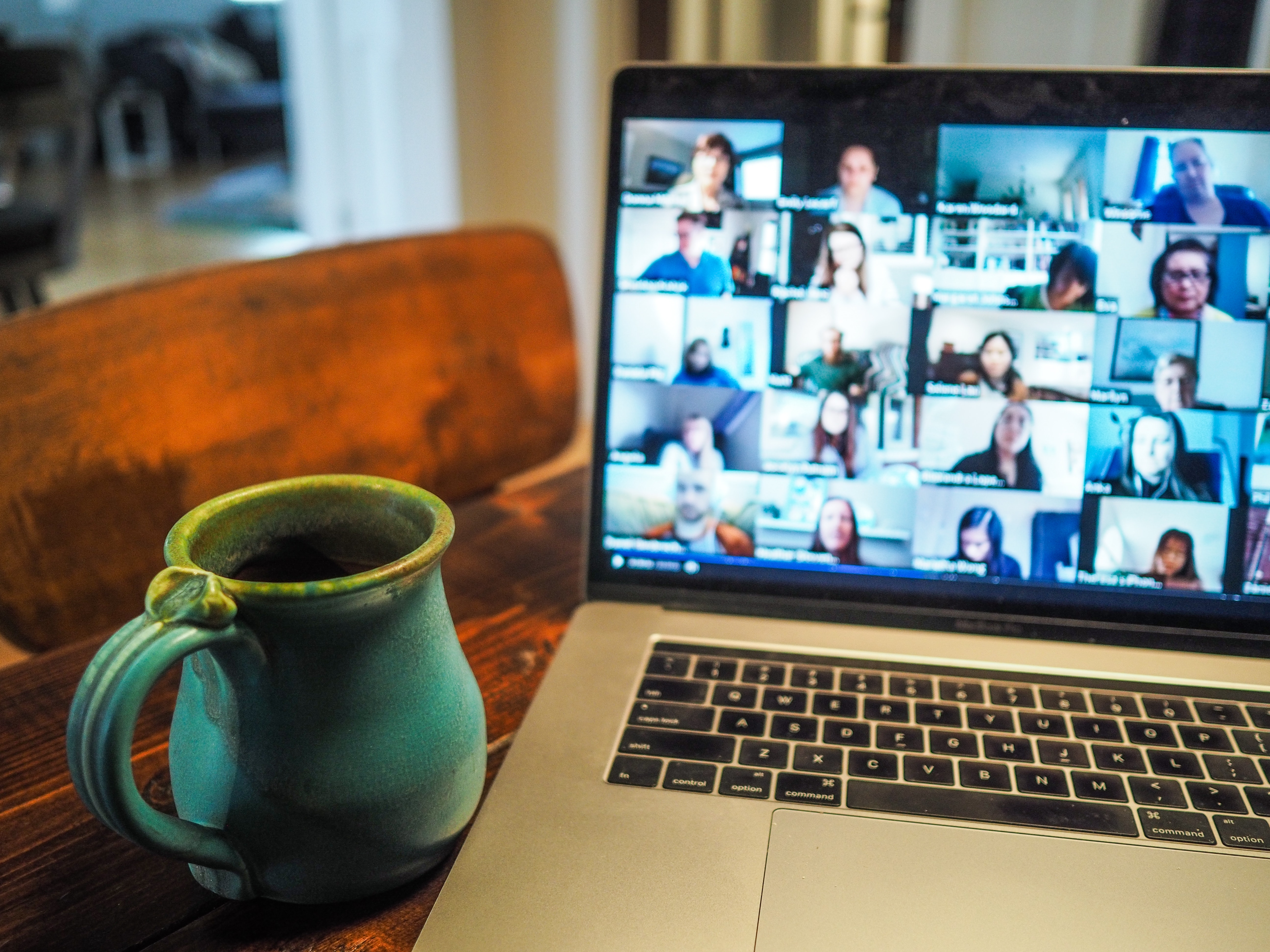 Image of a laptop and a mug